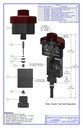 PNEUMATIC VALVE ASSEMBLY  NORMALLY CLOSED  FOOD APPLICATION