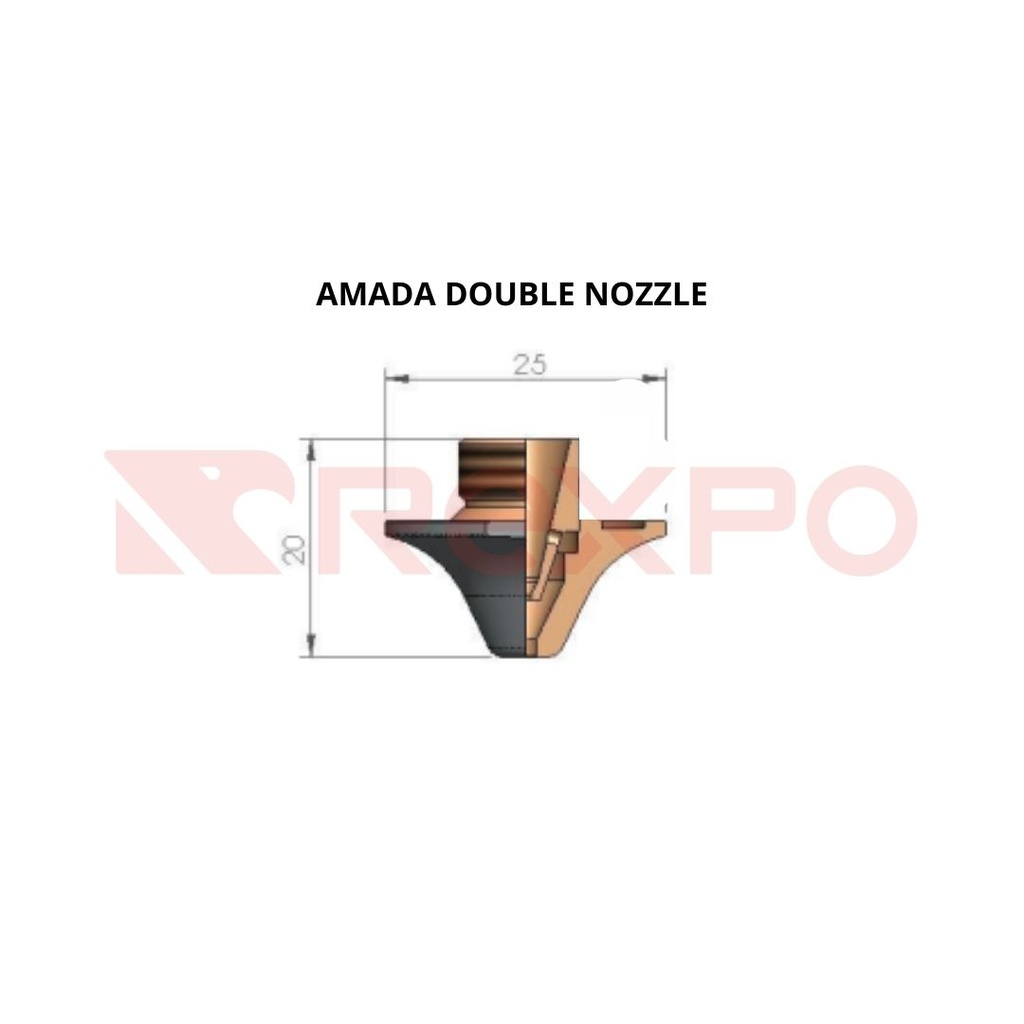 AM-Nozzle double  D2.0 mm Fe CP