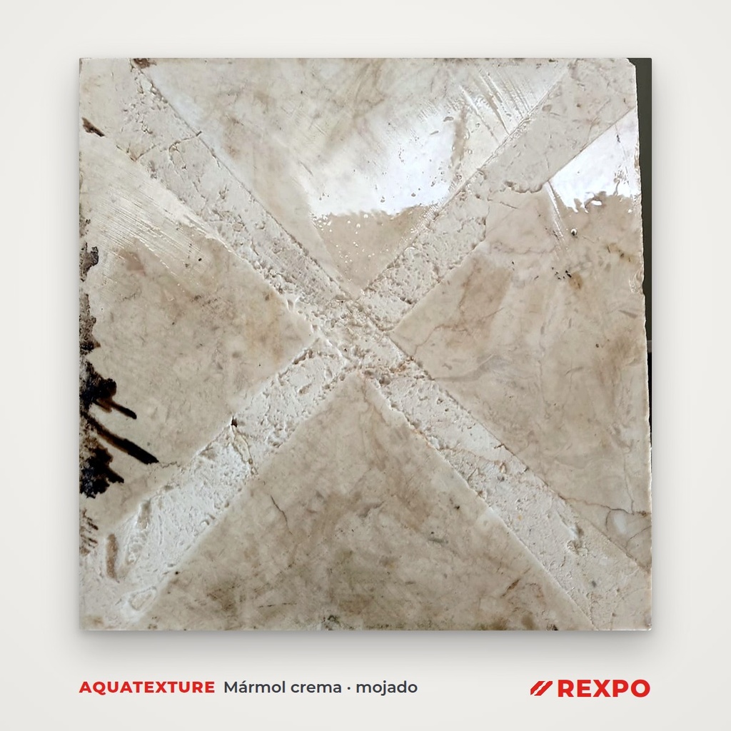 Acabado Aquatexture – mármol crema (mojado)