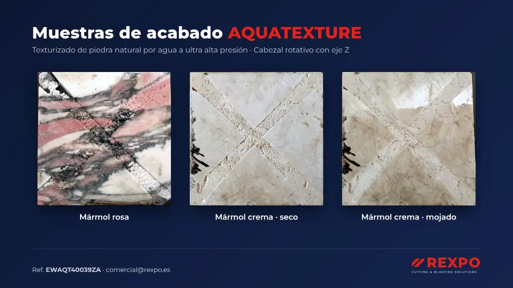 Muestras de acabado Aquatexture