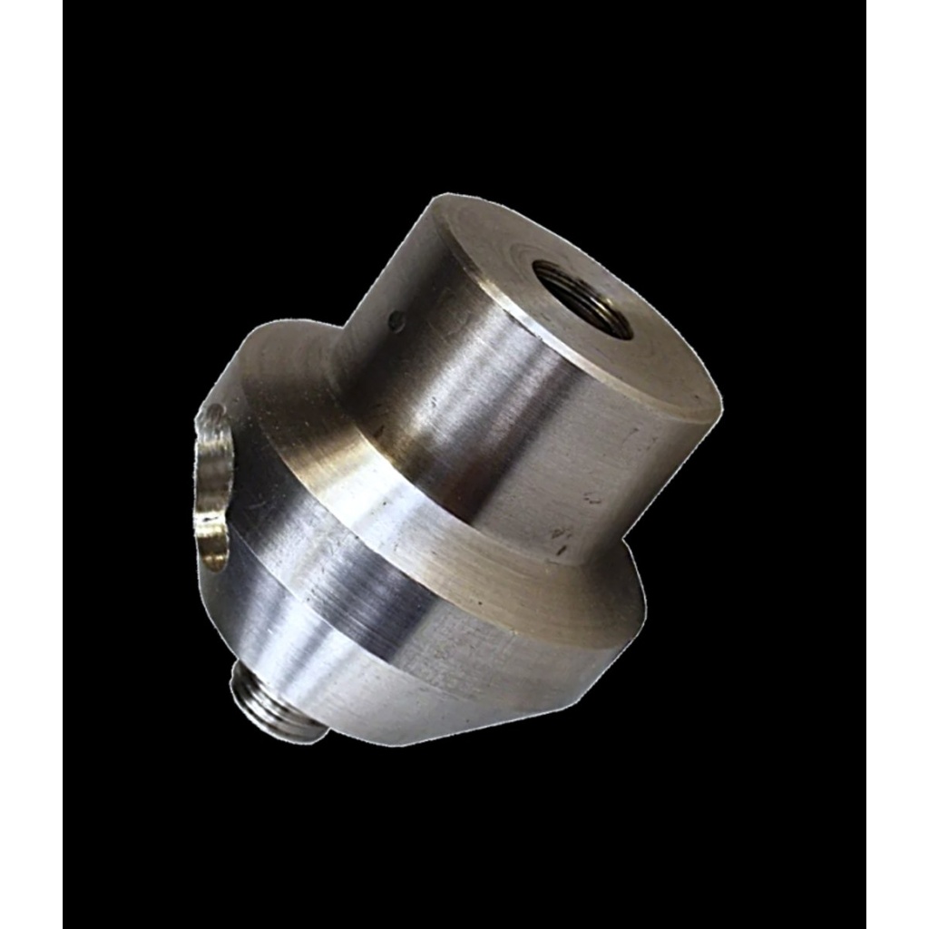 Nozzle holder for free-jet gun, suction