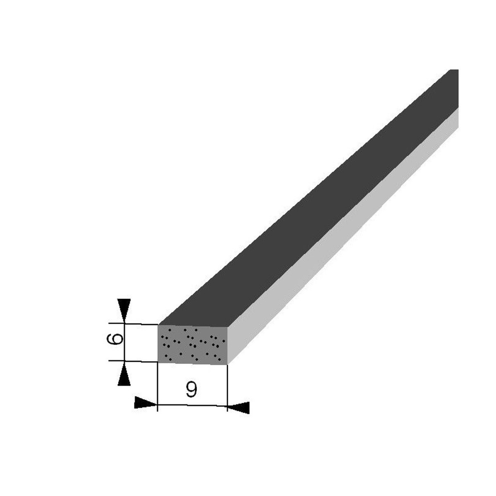 Junta de espuma 6 x 9 mm