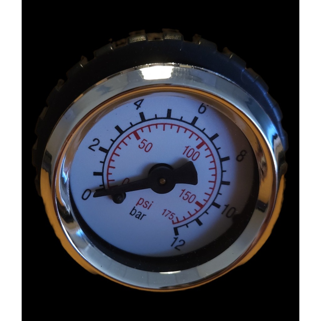 Pressure gauge Ø 40 mm, rear R 1/8", 0-12 bar