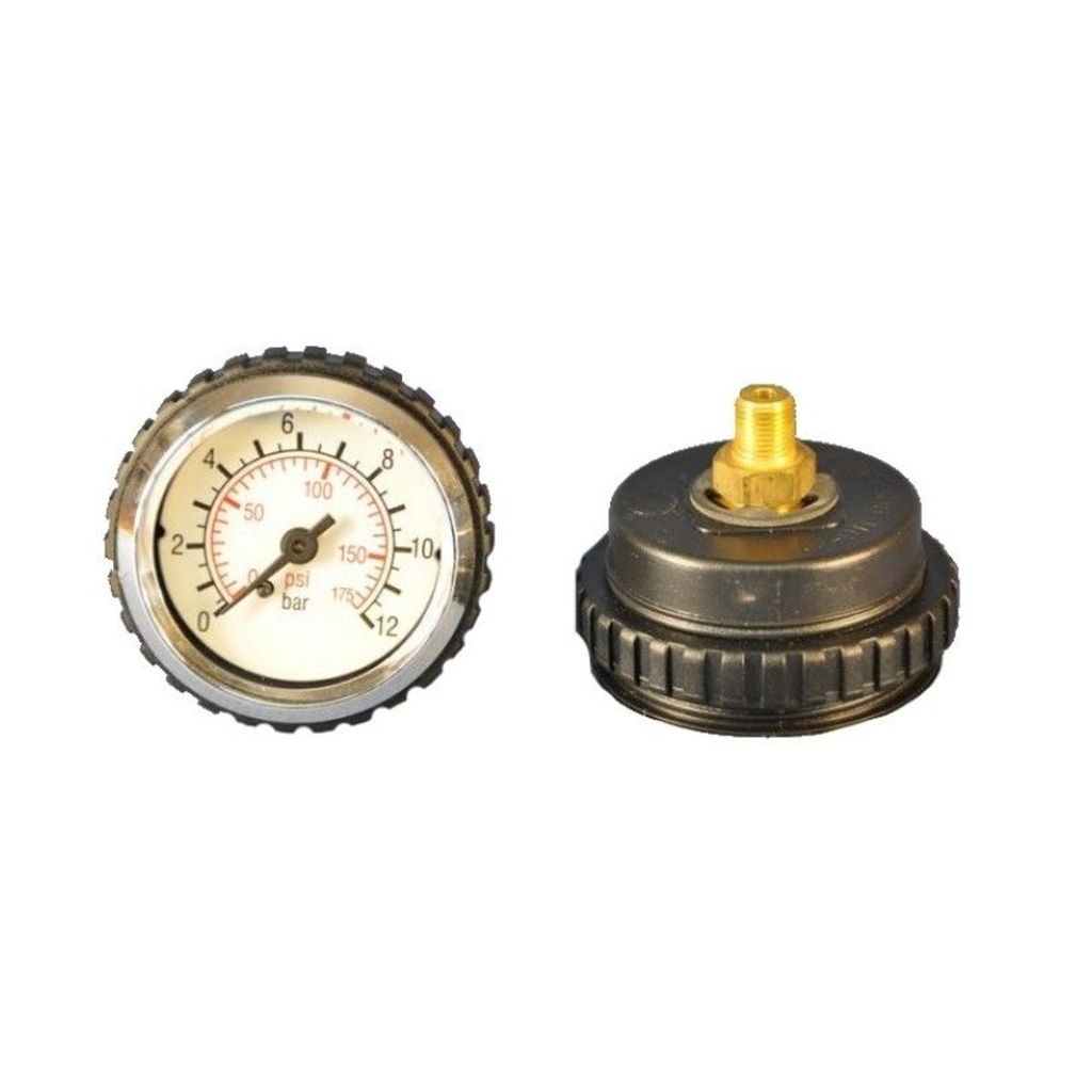 Pressure gauge Ø 50 mm, rear R 1/8", 0-10 bar, panel mount