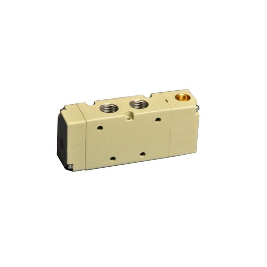 Distribuidor 5/2 de mando neumático monoestable 1/4" para desatasco