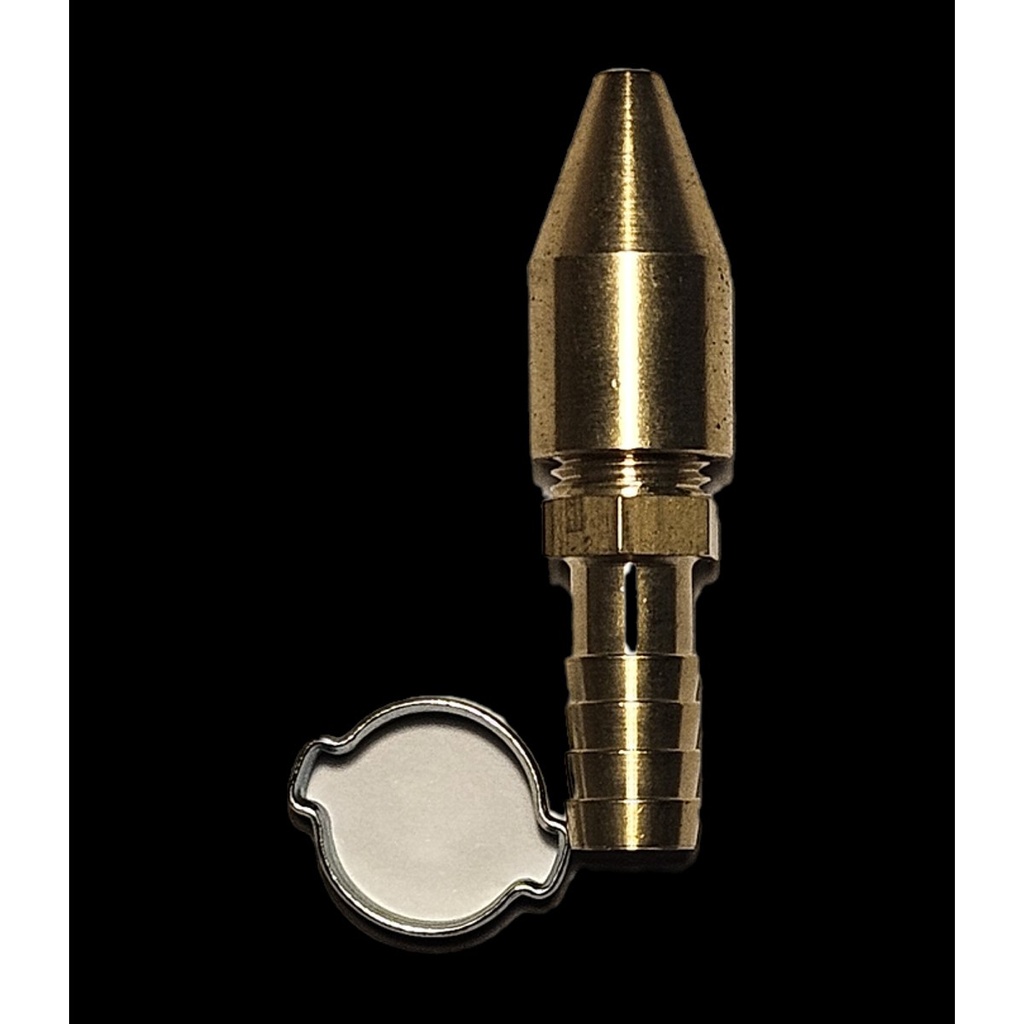 Pistola de soplado de latón con boquilla estriada Ø 10 mm