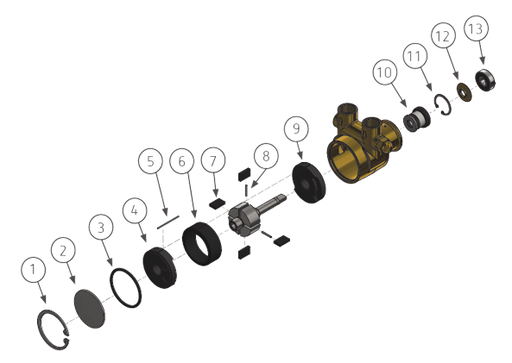 [1P2E140F11BA] PROCON SPARE PARTS KIT
